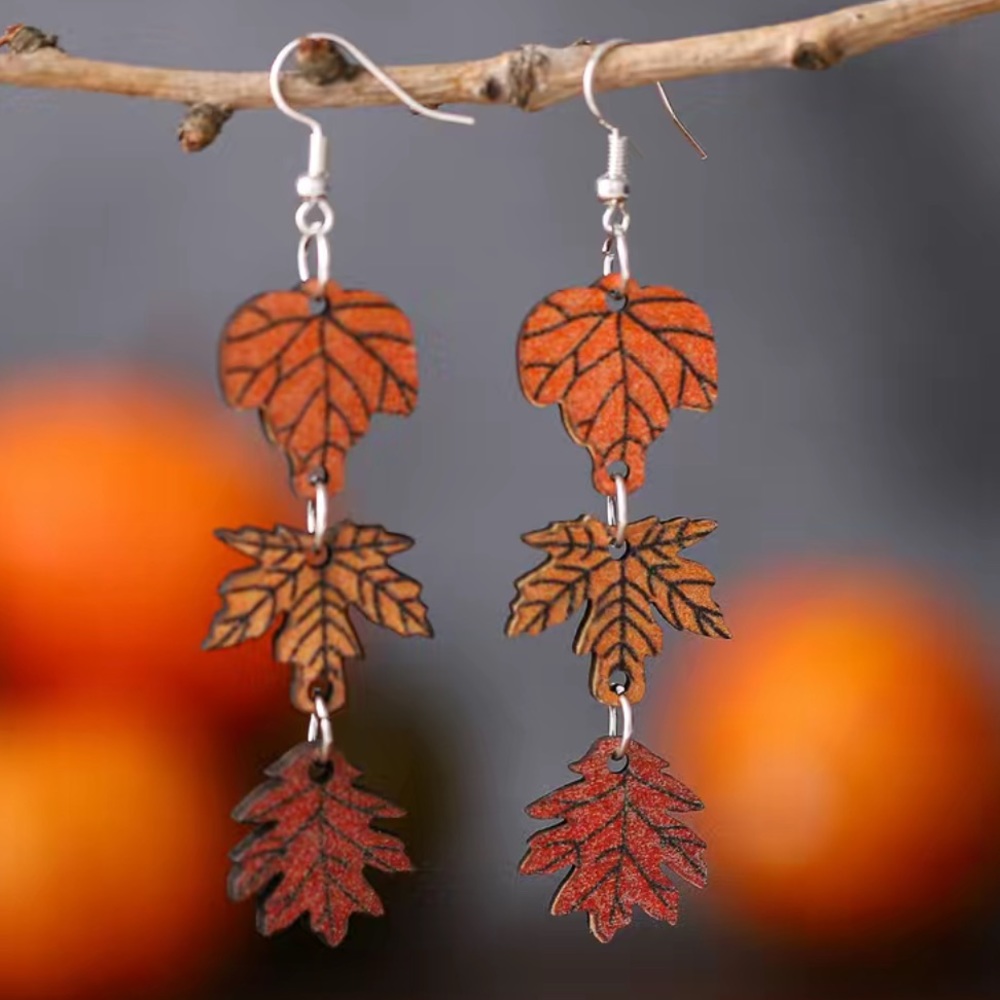 Autumn Leaf Dangle Earrings